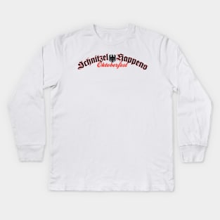 Schnitzel Happens Kids Long Sleeve T-Shirt